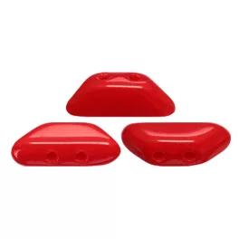 Tinos® par Puca®gyöngy - opaque red - 4x10 mm