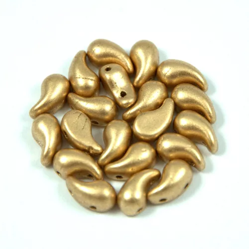 Cseh ZoliDuo gyöngy - Aztec Gold - 5 x 8 mm - 100db - BAL