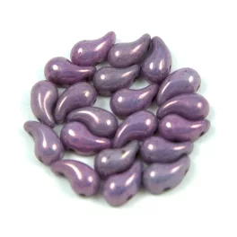   Cseh ZoliDuo gyöngy - Alabaster Purple Vega Luster - 5 x 8 mm - 300db - JOBB