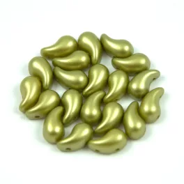  Cseh ZoliDuo gyöngy - Pastel Olivin - 5 x 8 mm - 100db - BAL