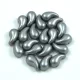 Cseh ZoliDuo gyöngy - Pastel Silver - 5 x 8 mm - 100db - BAL
