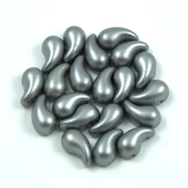  Cseh ZoliDuo gyöngy - Pastel Silver - 5 x 8 mm - 300db - BAL