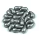 Cseh ZoliDuo gyöngy - Pastel Silver - 5 x 8 mm - 100db - JOBB