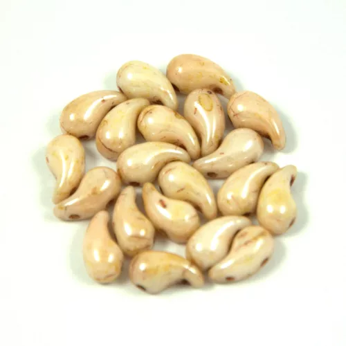 Cseh ZoliDuo gyöngy - Beige Brown Luster - 5 x 8 mm - 100db - BAL
