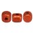 Minos® par Puca®gyöngy - matte rust - 2.5x3 mm