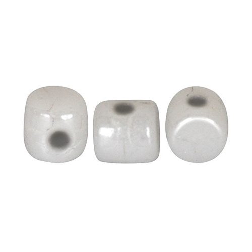 Minos® par Puca®gyöngy - White Luster - 2.5x3 mm