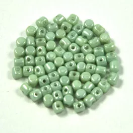 Minos® par Puca®gyöngy - Green Marble - 2.5x3 mm