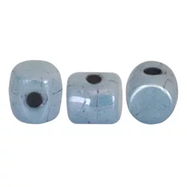 Minos® par Puca®gyöngy - Blue-Gray Marble - 2.5x3 mm
