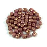 Minos® par Puca®gyöngy - White Pink Gold Luster - 2.5x3 mm
