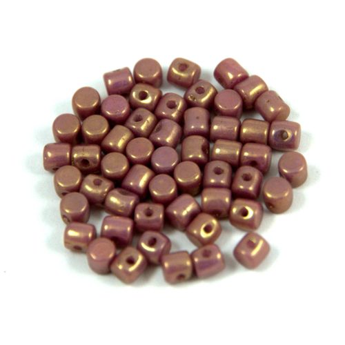 Minos® par Puca®gyöngy - White Pink Gold Luster - 2.5x3 mm