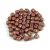 Minos® par Puca®gyöngy - White Pink Gold Luster - 2.5x3 mm