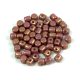 Minos® par Puca®gyöngy - White Pink Gold Luster - 2.5x3 mm