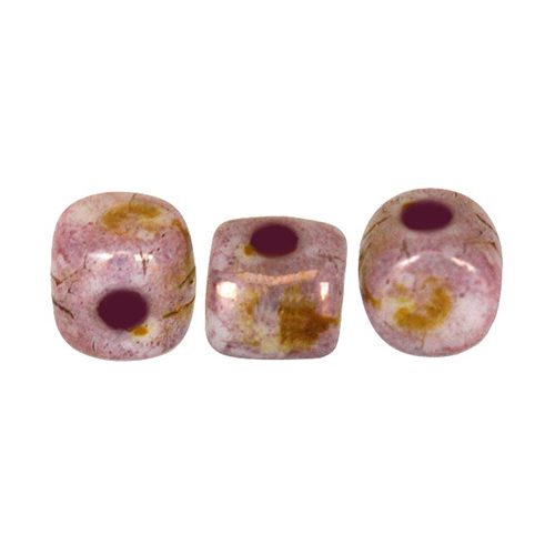 Minos® par Puca®gyöngy - Brown Purple Bronze Luster - 2.5x3 mm