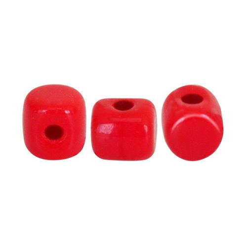 Minos® par Puca®gyöngy - Opaque Red - 2.5x3 mm