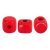 Minos® par Puca®gyöngy - Opaque Red - 2.5x3 mm