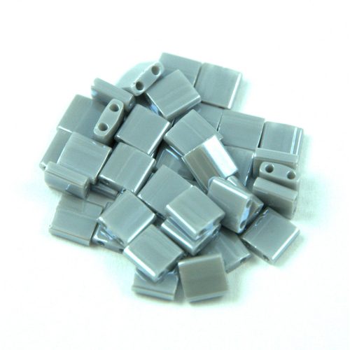 Miyuki tila gyöngy - 443 - Opaque Gray Luster - 5x5mm