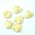 Cseh rose petal gyöngy - Chalk White Gold Patina - 14x13mm (50db)