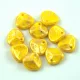 Cseh rose petal gyöngy - Opaque Yellow Gold Patina - 7x8mm (50db)