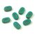 Czech table cut bead - crossed drilled oval - 63130-86800 - Turquoise Travertine - 10x6mm (24db)