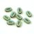 Czech table cut bead - crossed drilled oval - 63000-86800 - Sky Blue Travertine - 10x6mm (24db)