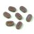 Czech table cut bead - crossed drilled oval - 23020-86800 - Purple Travertine - 10x6mm (24db)