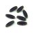 Czech table cut bead - crossed drilled oval - Amethyst Picasso - 20500-86800 - 16x6mm