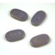 Czech table cut bead - crossed drilled oval  - 23020-86800 - Purple Picasso - 26x15mm