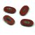 Czech table cut bead - crossed drilled oval - 13630-86800 - Chocolate Picasso - 26x15mm