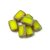 Czech table cut bead - crossed drilled - 81210-86800 - Opal Yellow Travertine - 12x9mm