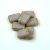 Czech table cut bead - crossed drilled - 23000-86800 - Purple Travertine - 12x9mm