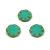 Czech Table Cut Bead - Cross-Drilled - Flower - Turquoise Picasso - 63130-86800 - 14mm