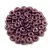 O-bead - Czech Glass Bead - white lilac luster -1x4mm
