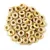 O-bead - Czech Glass Bead - Chalk White Travertine -1x4mm