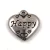 Pendant - Heart - Platinum Colour - surgical steel - 16mm
