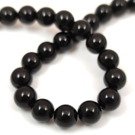 Onyx - round bead - 10mm - strand