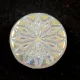 Origami Flower - hosszában fúrt korong - Crystal AB - 18mm