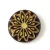 Origami Flower - hosszában fúrt korong - Amethyst Gold - 18mm