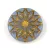 Origami Flower - hosszában fúrt korong - Opal Light Sapphire Gold - 18mm