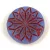 Origami Flower - hosszában fúrt korong - Opal Light Sapphire Copper - 18mm