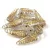 00030-54302 - Feather - Crystal Gold - 5x17mm