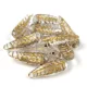 00030-54302 - Feather - Crystal Gold - 5x17mm