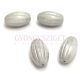 Special Shapes - Czech Glass Bead - Olive Melon - Alabaster Silver Luster - 14x8mm