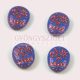 33040-54321 -  Sapphire Fuchsia - Calavera - 16x13mm