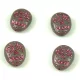 43030-54321-  Purple Fuchsia - Calavera - 16x13mm