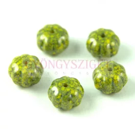 83120-15464- Melon - Yellow Blue Travertin - 8x11mm