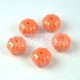 Special Shapes - Czech Glass Bead - Melon - Orange Luster - 8x11mm