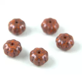 93120-15464- Melon - Orange Blue Travertin - 8x11mm