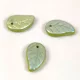 Czech Glass Bead - Elm Leaf - Green Full AB - 14x9mm