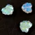 Czech Glass Bead - Maple Leaf - Crystal AB - 13x11mm