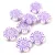 Cseh préselt gyöngy - hosszában fúrt virág - Alabaster Purple - 14mm